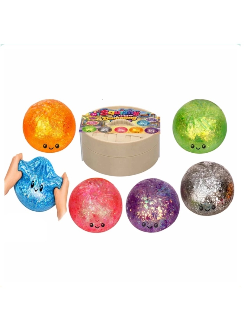 JUMBO SIZE Giant 7" Glitter Dumpling in Jumbo Steamer ( 1 PC BY ORDER ) - Picture 2 of 4